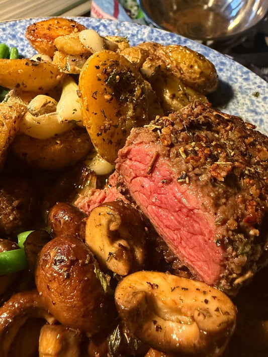 Perfectly Grilled Steak with Lavish Little Spice Co.'s Oooh Mami! Mushroom Herb Salt
